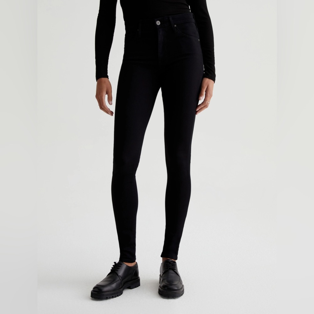 AG Farrah Skinny - HIGH-RISE SKINNY - Super Black